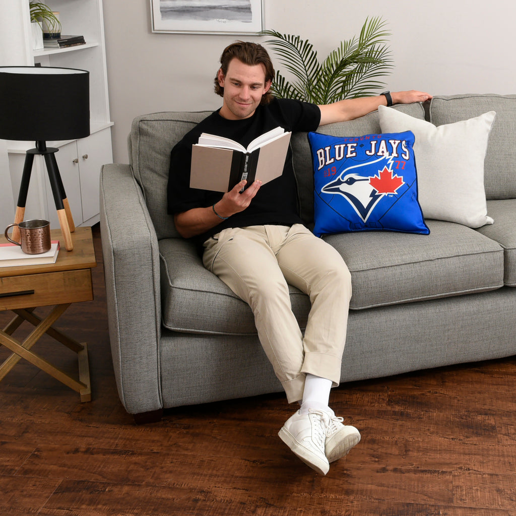MLB Toronto Blue Jays Décor Pillow, 18" x 18" lifestyle