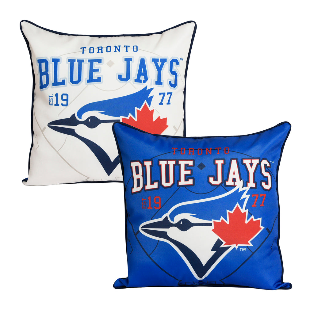 MLB Toronto Blue Jays Décor Pillow, 18" x 18" front and back