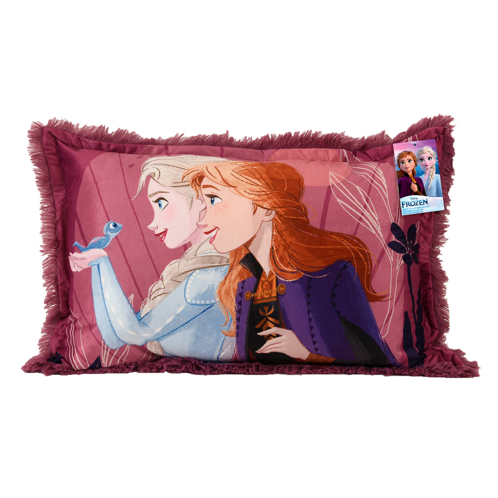 Disney Frozen Jumbo Funky Fur Pillow packaged