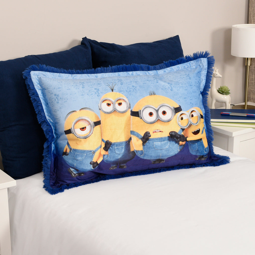 Despicable Me Minions Jumbo Funky Fur Pillow room shot