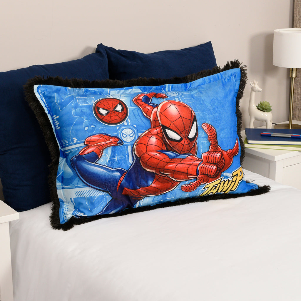 Marvel Spider-Man Jumbo Funky Fur Pillow room shot