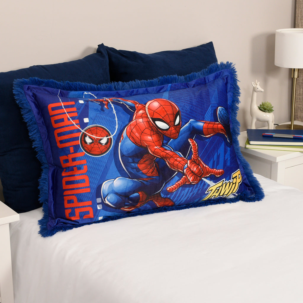 Marvel Spider-Man Jumbo Funky Fur Pillow room shot