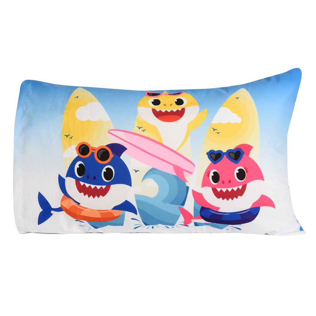 Baby Shark 2 Pack Pillowcases, 20" x 30" back