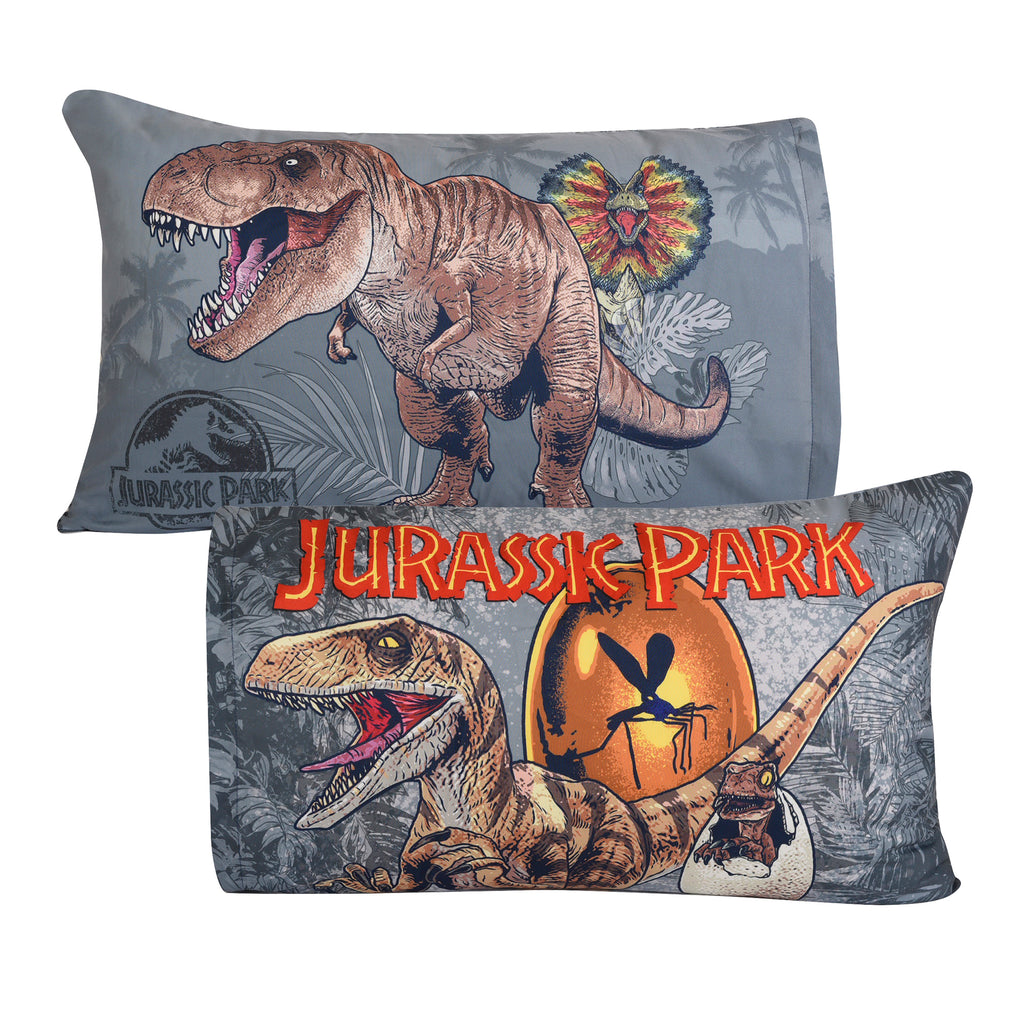 Jurassic Park 2-Piece Pillowcase, 20" x 30" front and back