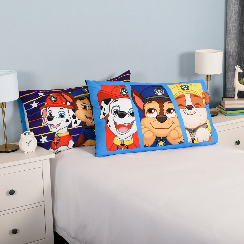 Paw Patrol 2 Pack Pillowcases, 20" x 30" room shot