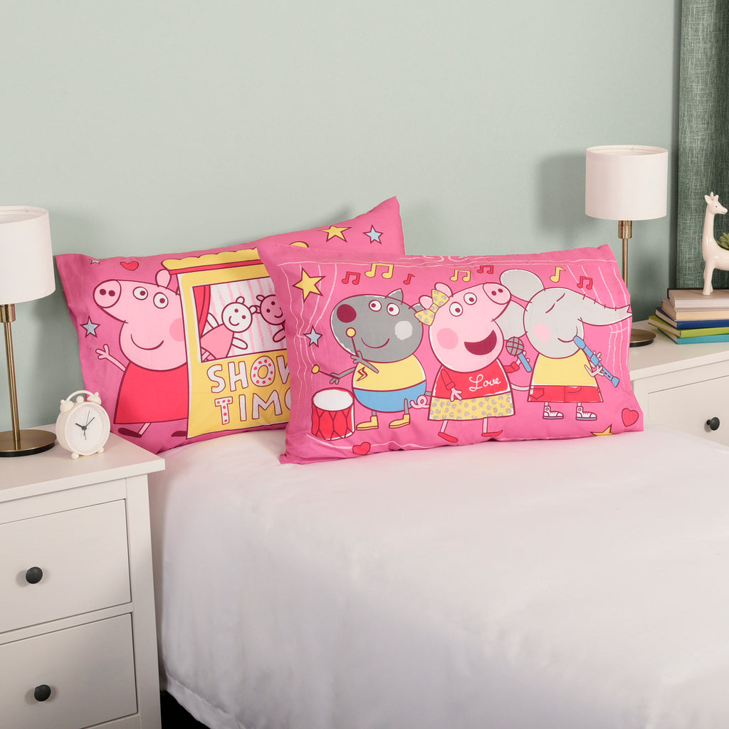 Peppa Pig 2 Pack Pillowcases, 20" x 30" room shot