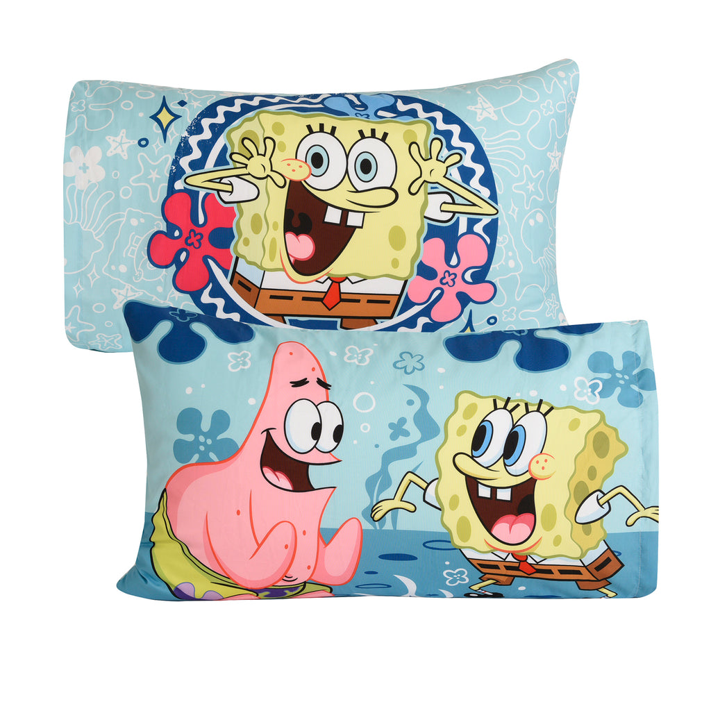 Spongebob Squarepants 2-Piece Pillowcase, 20" x 30" front and back