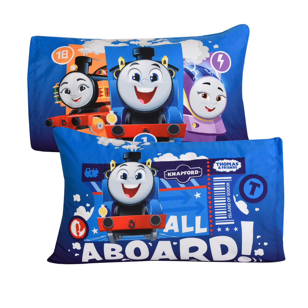 Thomas & Friends 2-Piece Pillowcase, 20" x 30" front and back