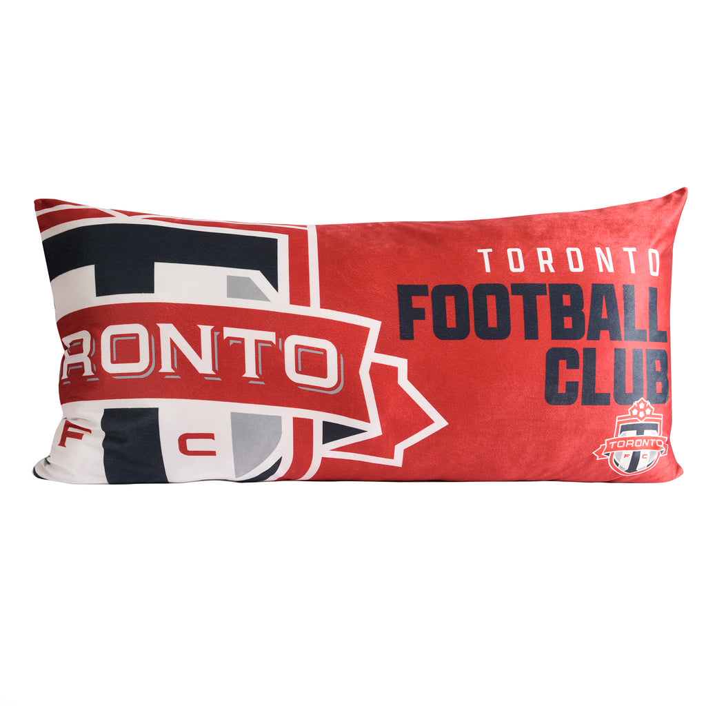 MLS Body Pillow, TFC 18" x 36" flat lay