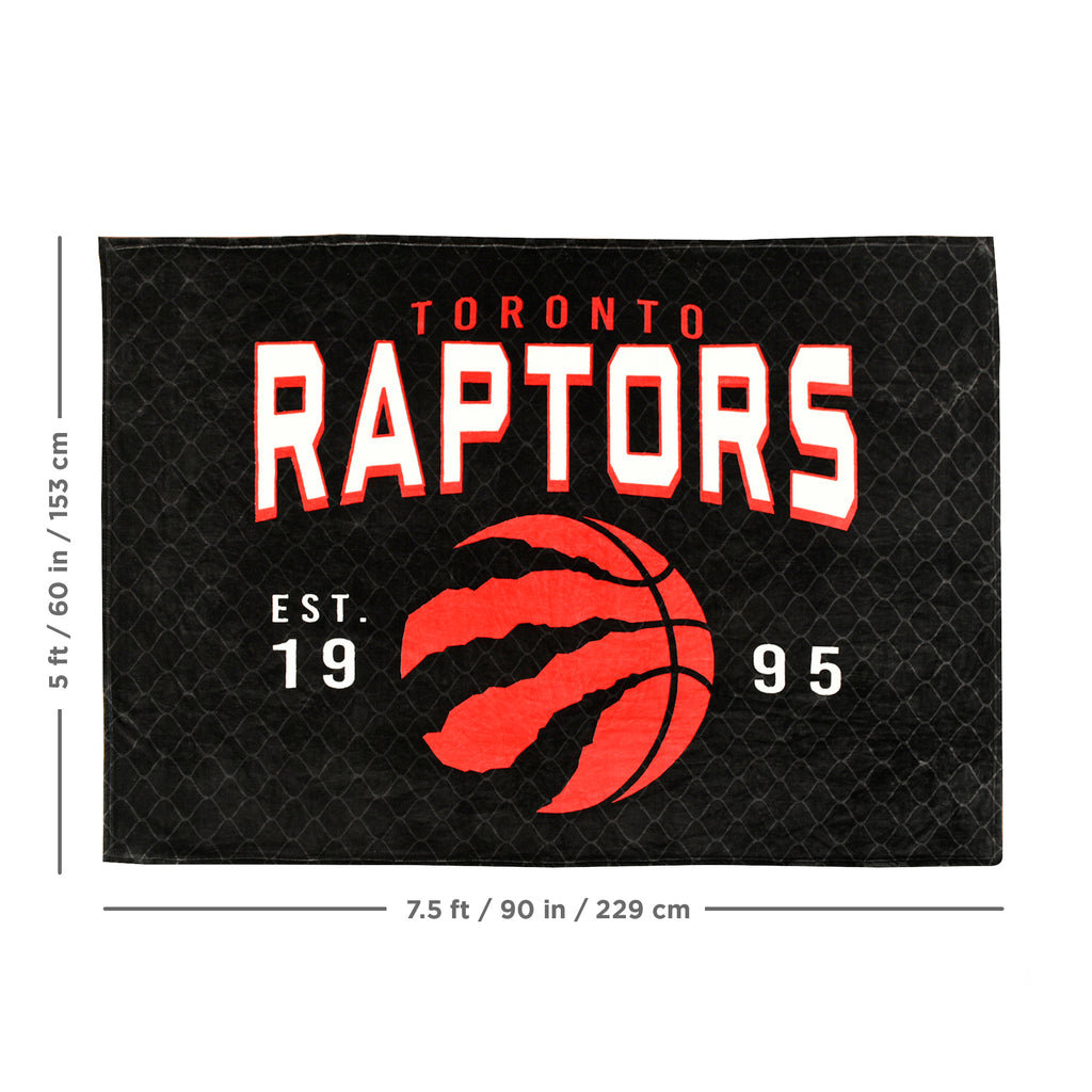NBA Toronto Raptors Arena Blanket dimension callouts