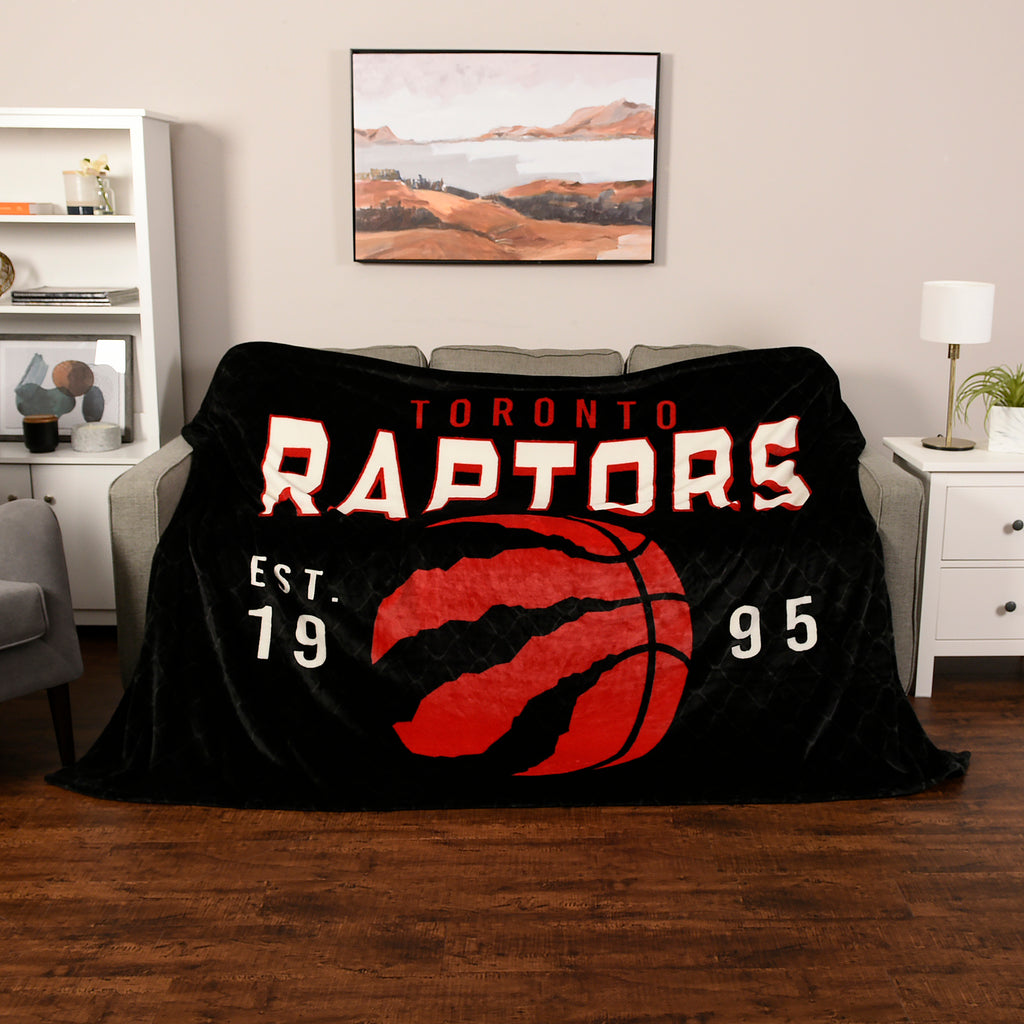 NBA Toronto Raptors Arena Blanket room shot on couch