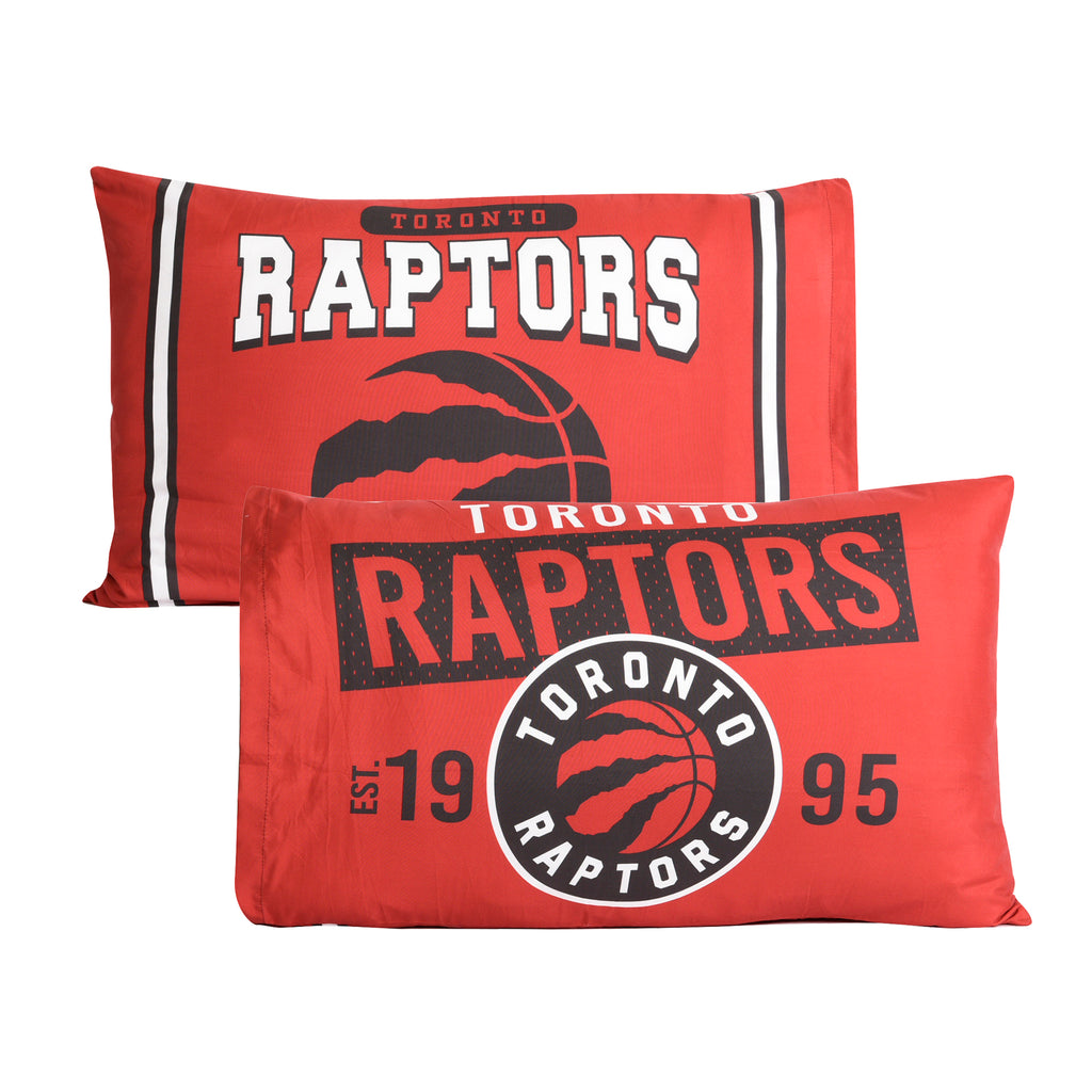 NBA Toronto Raptors 2-Piece Pillowcase flat lay