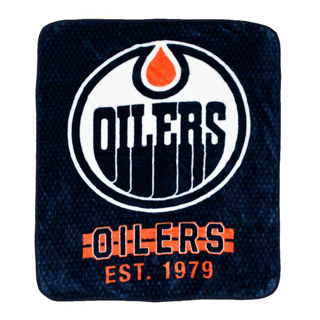Edmonton Oilers Blanket flat lay