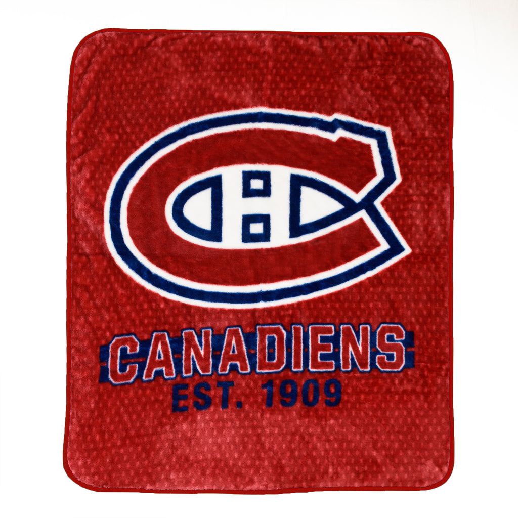 NHL Montreal Canadiens Throw flat lay