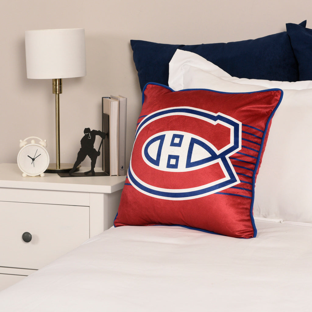 NHL Montreal Canadiens Décor Cushion, 18" x 18" room shot