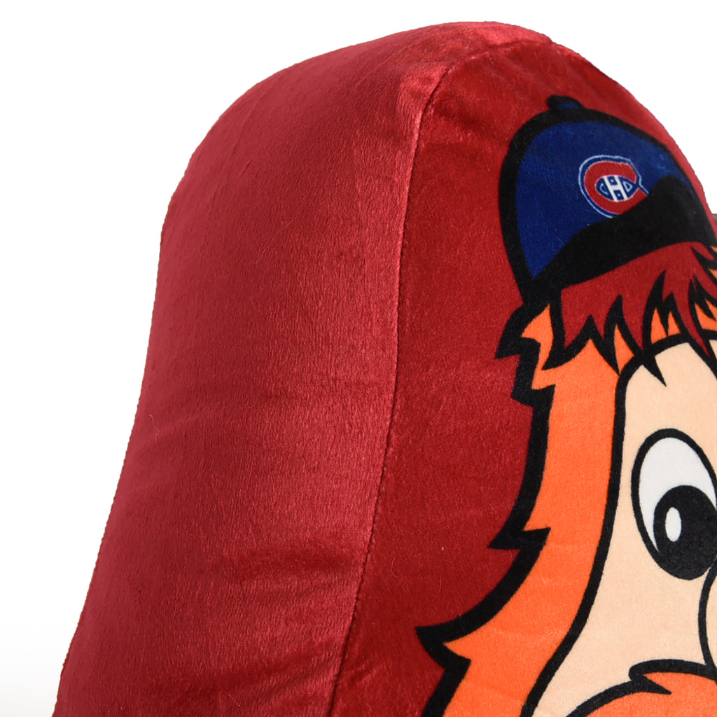 NHL Montreal Canadiens Mascot Pillow close up