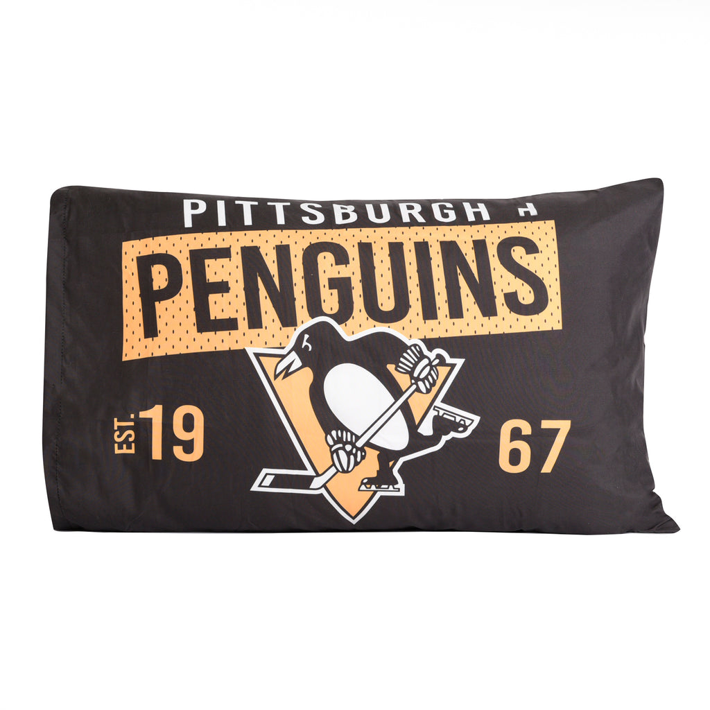 NHL Pittsburgh Penguins Pillowcase flat lay