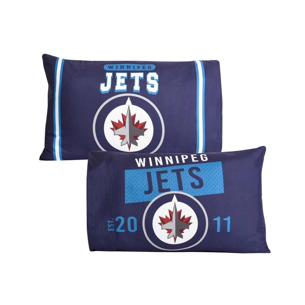 NHL Winnipeg Jets Pillowcases flat lay