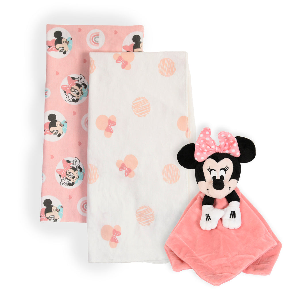 Disney Minnie 3-Piece Baby Bundle flat lay
