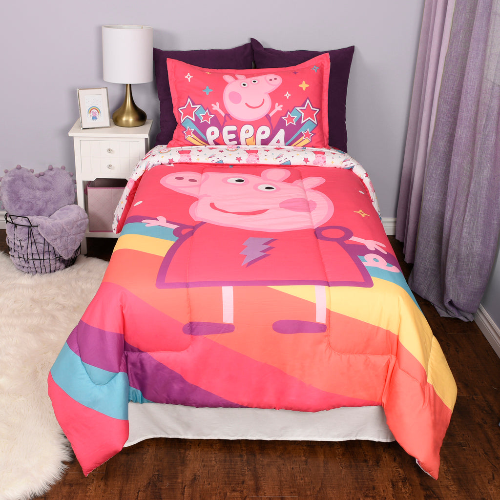 Peppa Pig Twin Bedding Set room shot