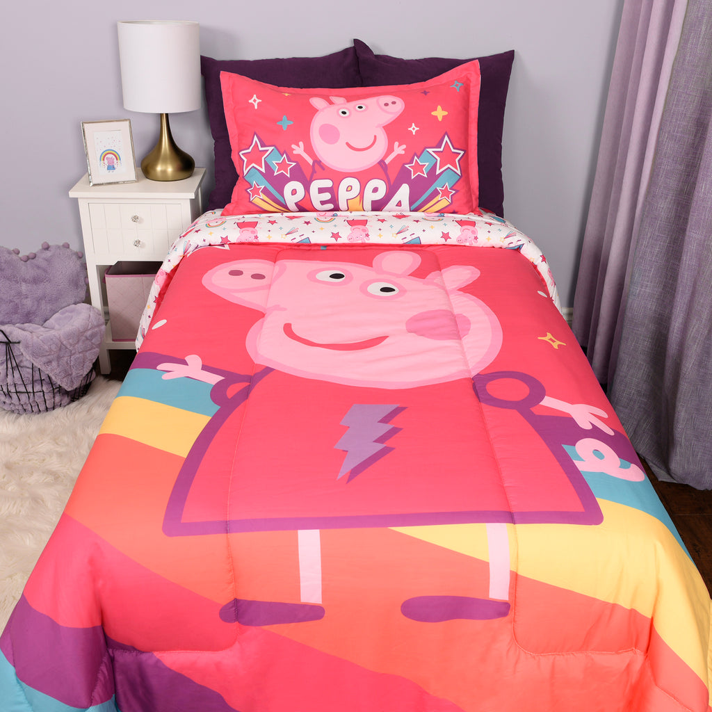Peppa Pig Twin Bedding Set room shot
