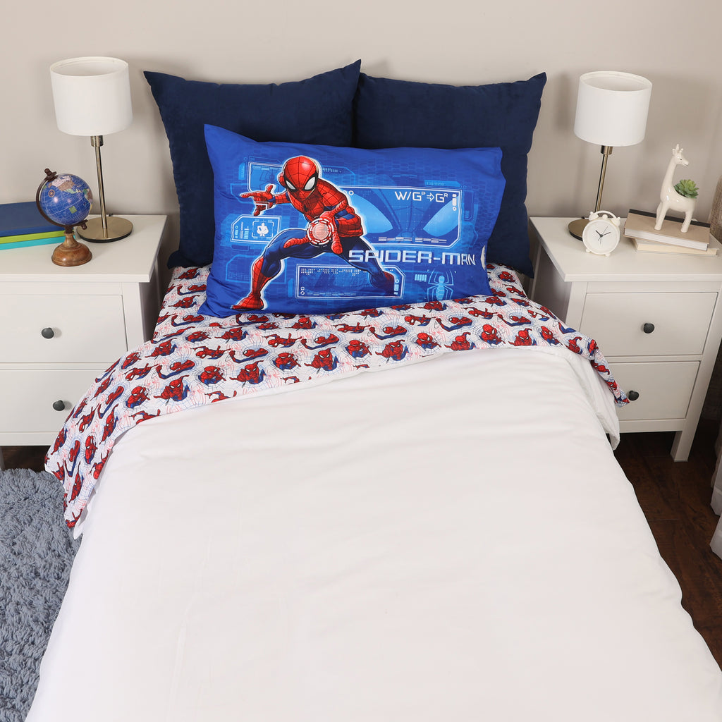 Marvel Spider-Man 3-Piece Twin Sheet Set room shot