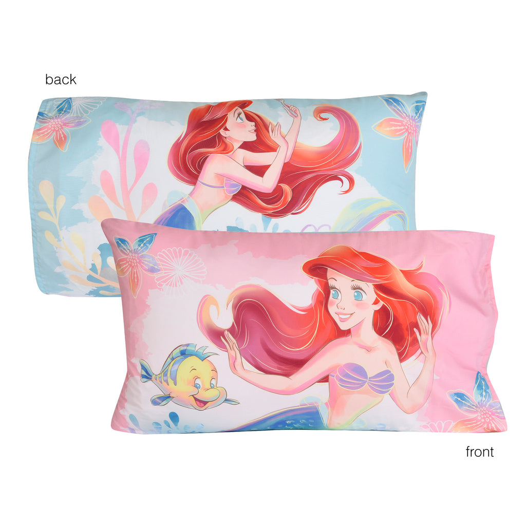 Disney The Little Mermaid 3-Piece Toddler Bedding Set pillowcase
