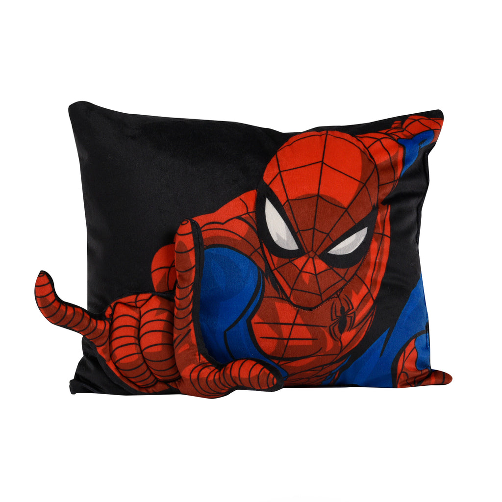 Marvel Spider-Man 3D Decorative Pillow flat lay