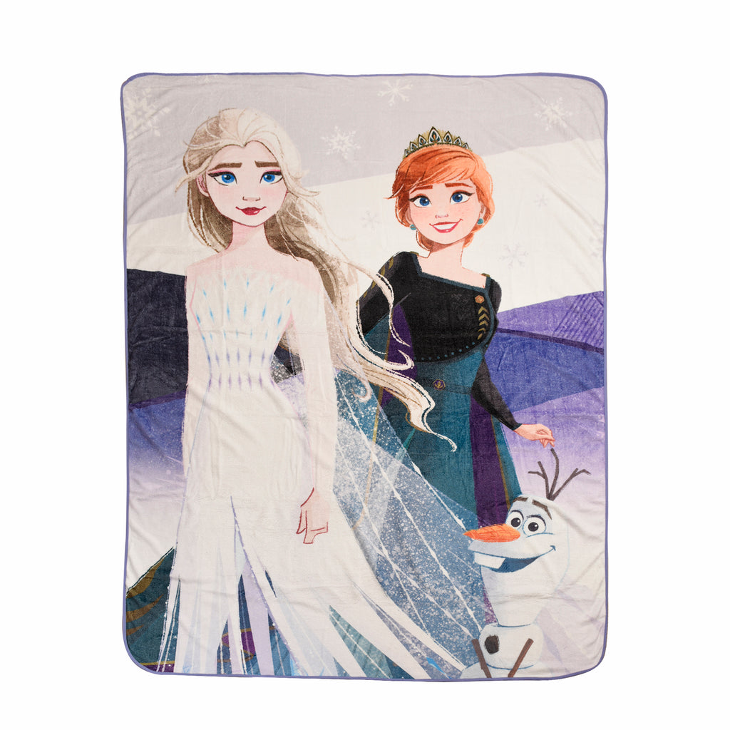Disney Frozen Micro Blanket flat lay
