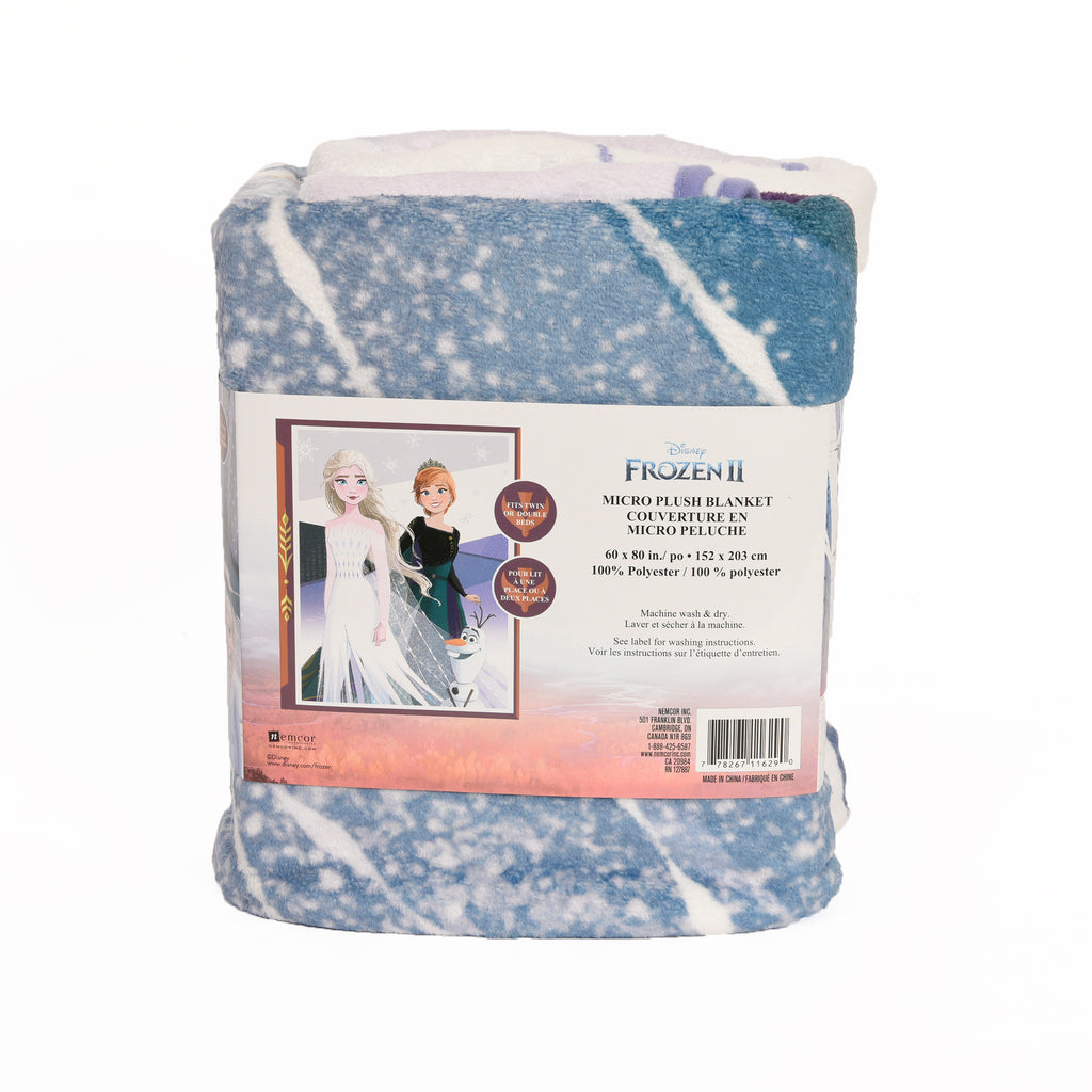 Disney Frozen Micro Blanket packaged back